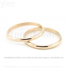 Yellow gold wedding band -14k solid goldm wedding band